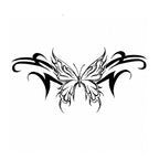 Midnight Temptation black succubus chest temporary tattoo design