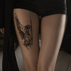 Close-up of Angel Samurai Temporary Tattoo Stickers