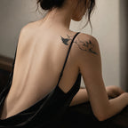 Close-up of Flame Fox and Wind Fox Temporary Tattoo Stickers