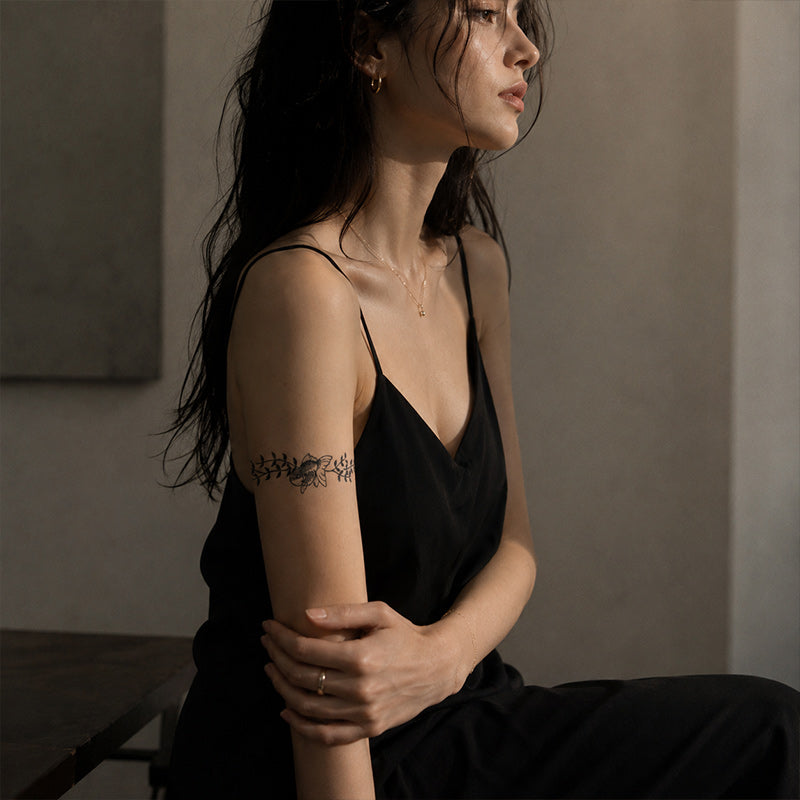 Japanese Band Temporary Tattoo Stickers for Arm Band and Leg Band