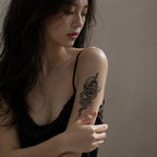 Close-up of Serpent Dagger Temporary Tattoo Stickers