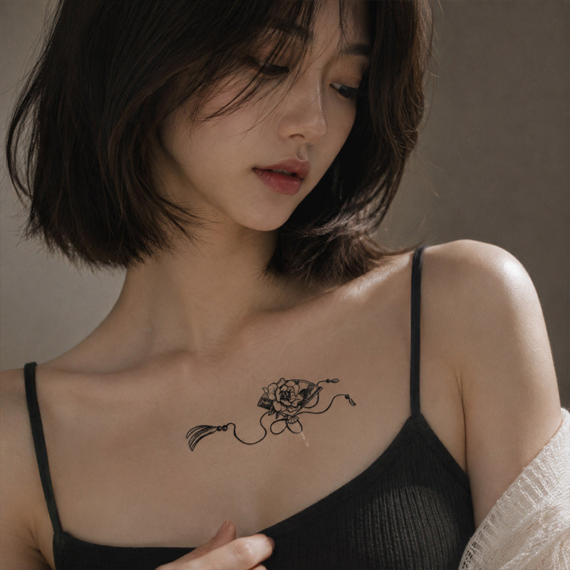 Japanese Amulet Temporary Tattoo Stickers for Arm and Shoulder