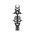 Dark Totem Temporary Tattoo Stickers with Gothic Rune Design