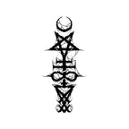 Dark Totem Temporary Tattoo Stickers with Gothic Rune Design