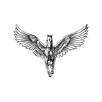 Sacred Pegasus Temporary Tattoo Stickers with Winged Horse Design