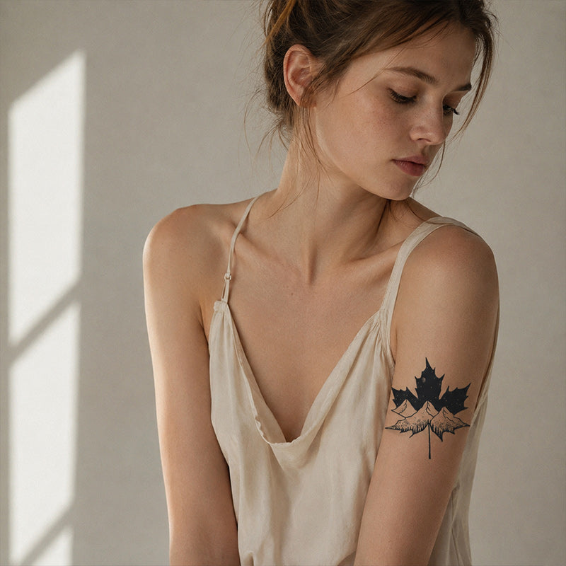 Close-up of Night Sky Bird Temporary Tattoo Stickers