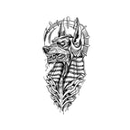 Anubis Guardian Temporary Tattoo Stickers with Egyptian Mythology Design