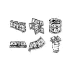 Money Cash Temporary Tattoo Stickers Set with Dollar Design