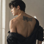 Gothic Lettering Temporary Tattoo Stickers for Arm and Chest