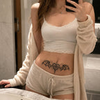 Nightwing Crest gothic temporary tattoo worn on the lower stomach